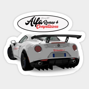 Alfa Romeo 4C Back Sticker